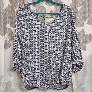 Torrid sheer open sleeve blouse